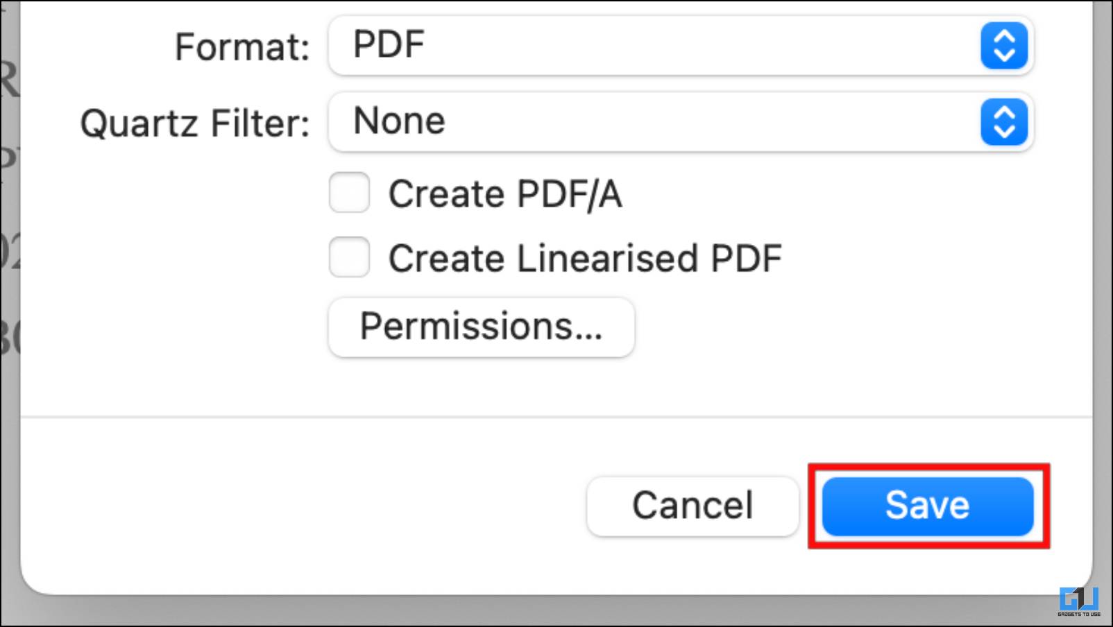 Click on Save to Export PDF Without Password