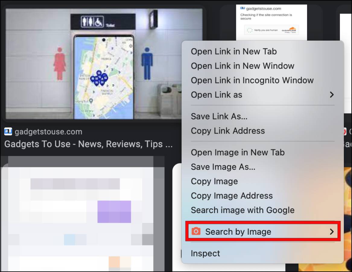 Pick Search By Image from Right Click Context Menu