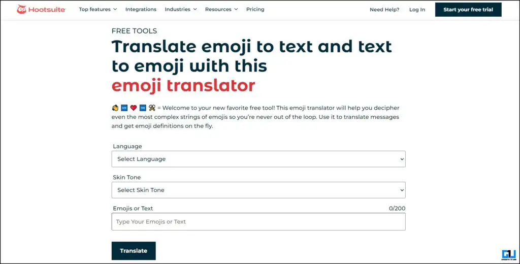 HootSuite Text to emoji translator