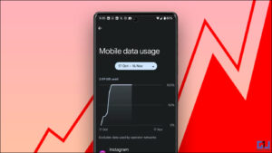 check real-time app data usage on Android