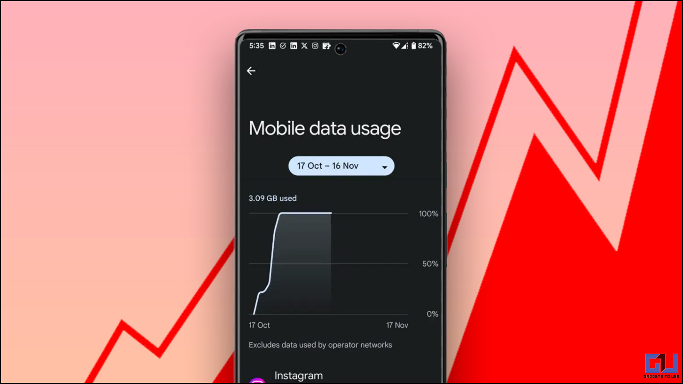 check real-time app data usage on Android