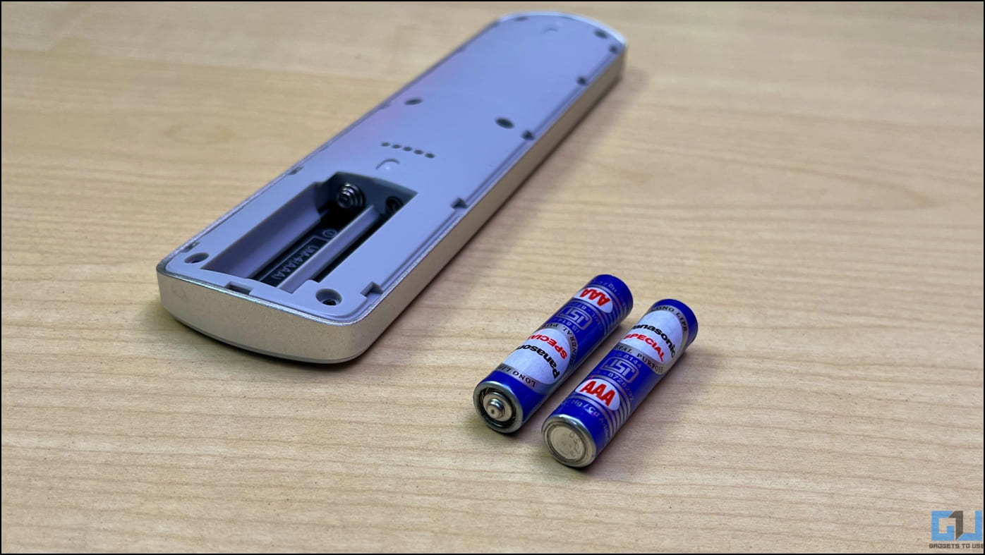 Android TV Remote with two AAA Batteries