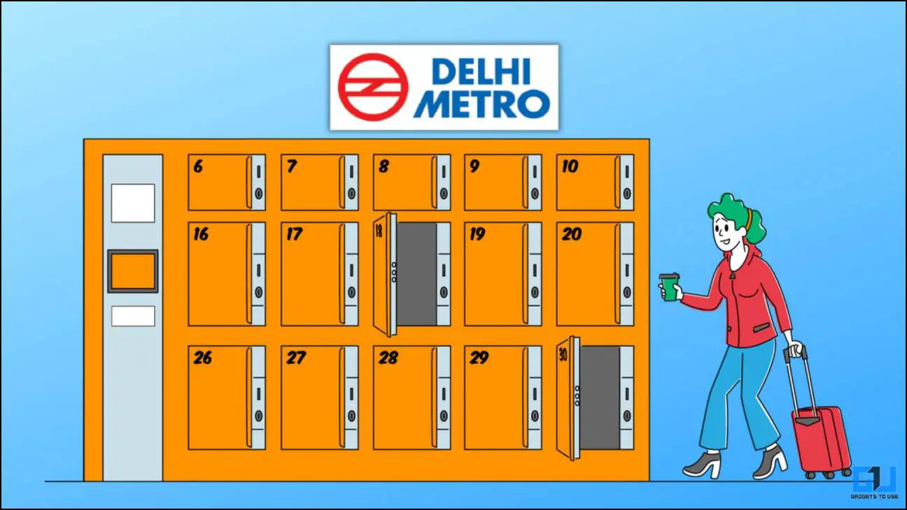 Delhi Metro Commuters Storing Their Luggage in Digital Lockers