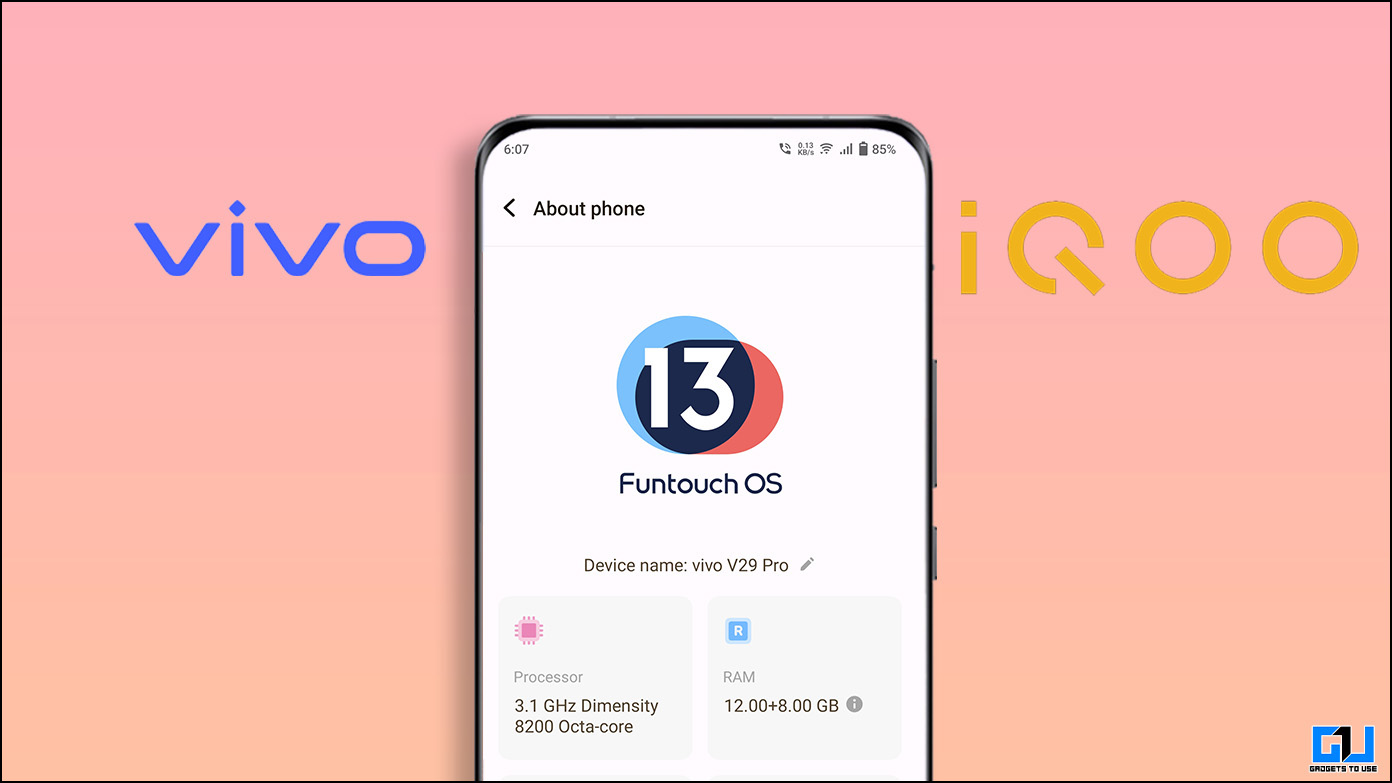 FunTouchOS 13 tips on Vivo and iQOO