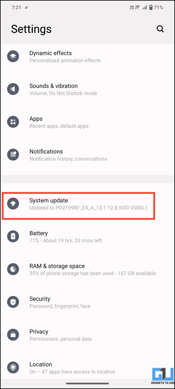 Update the software of your phone