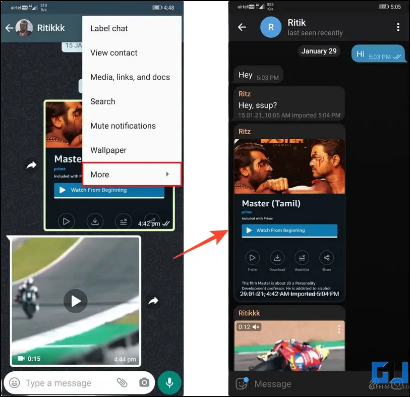 Export WhatsApp Chats to Telegram with Media