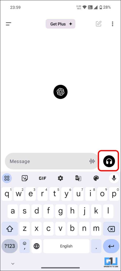 Tap the headphone icon to use Voice Chat