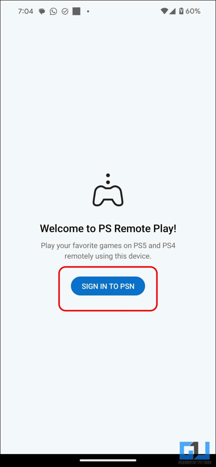 playstation sign in using