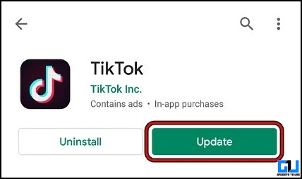 Update Tiktok