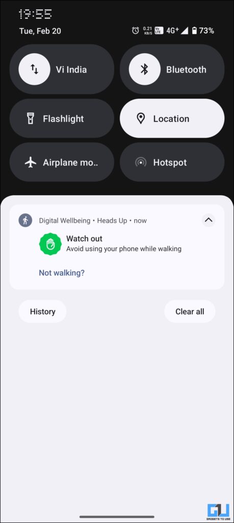 Android Heads Up notification alert