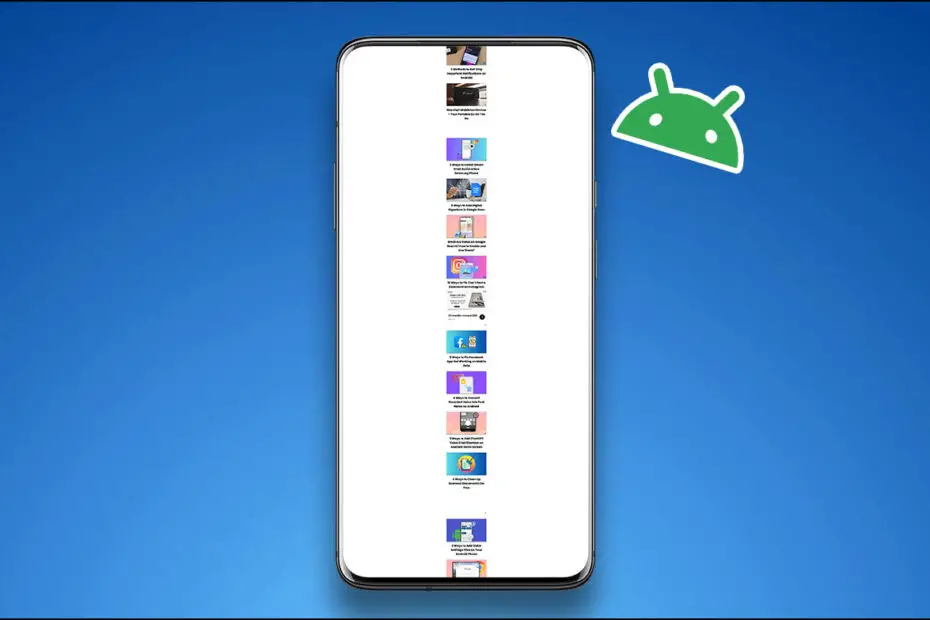 Scrolling Screenshot on a OnePlus