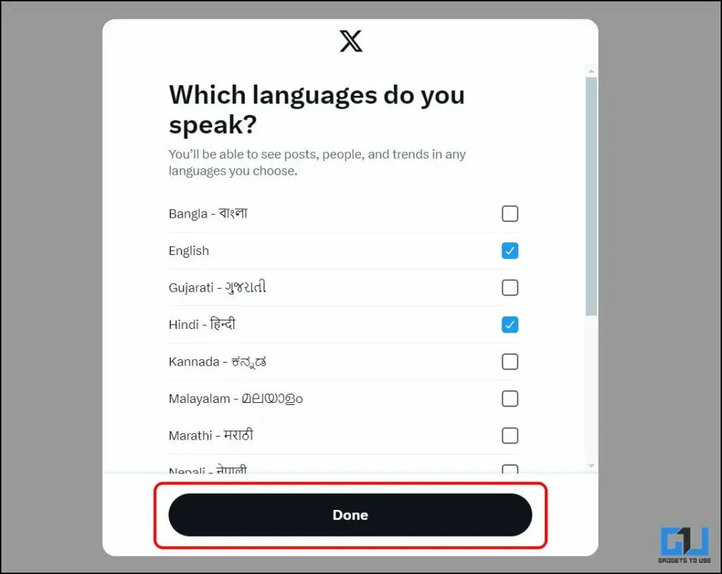 Select Language for Community Notes on X.