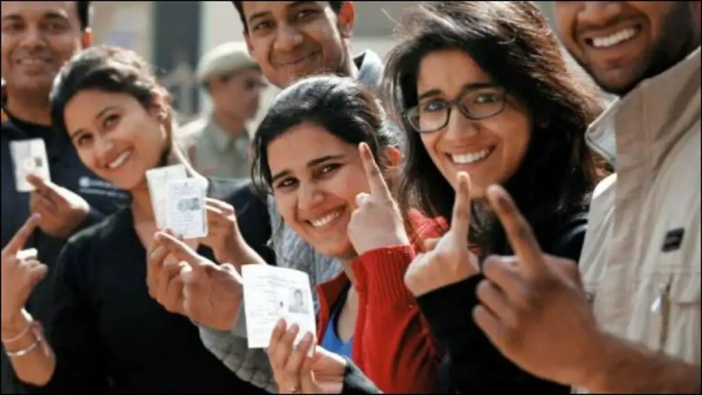 Young happy teens who have casted their first vote.