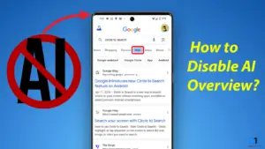 How to disable Google AI Overview