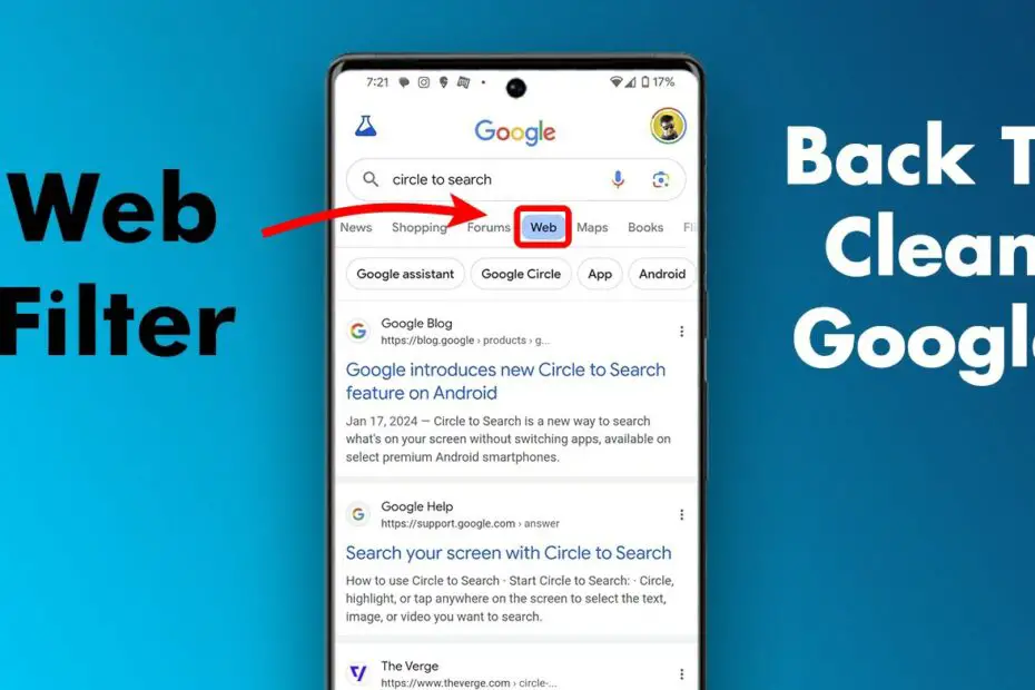 How to enable Web Filter Feature on Google Search.