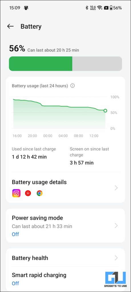 Battery on OnePlus Nord CE4