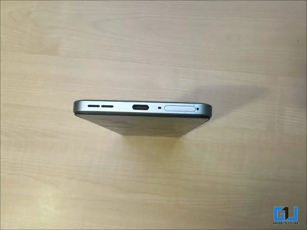 Bottom view of the OnePlus Nord CE 4