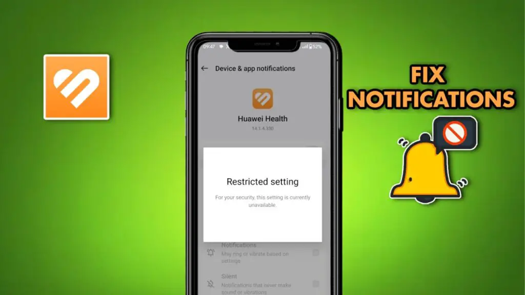 Huawei health app notification fixed