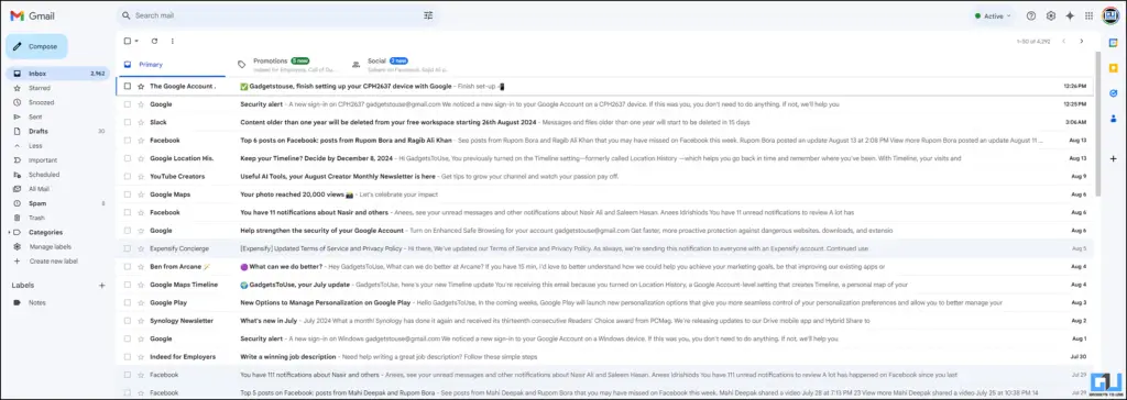 Gmail Screenshot