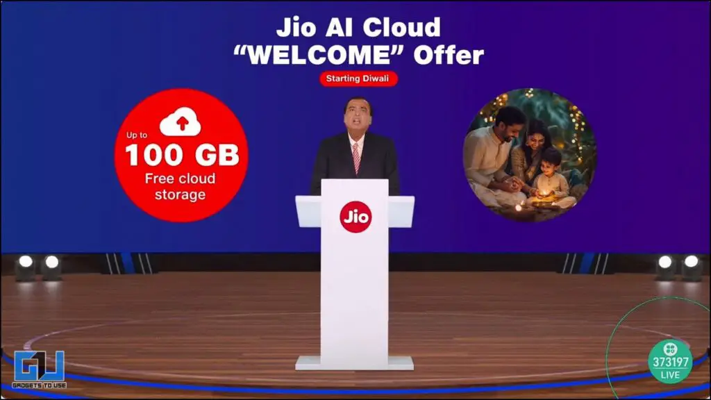 Jio AI Cloud Offer Diwali