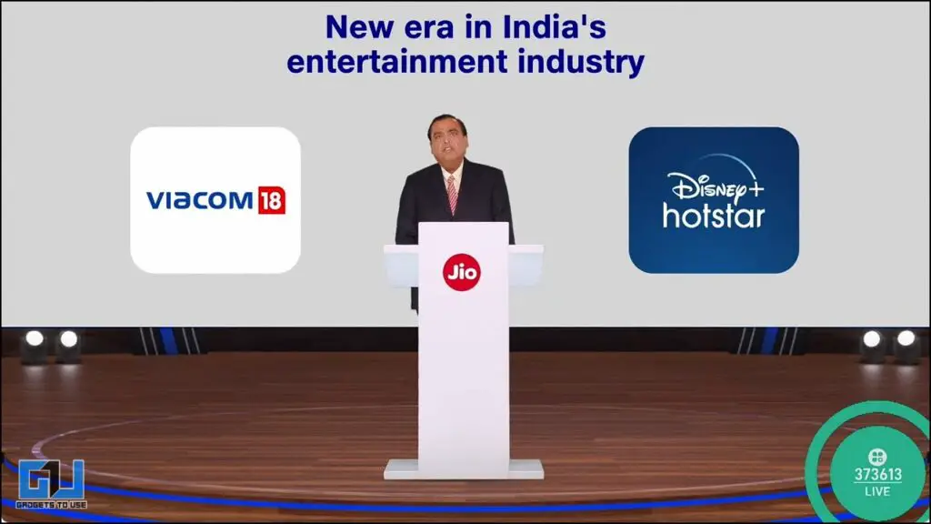 Jio Disney Viacom Entertainment partnershuip