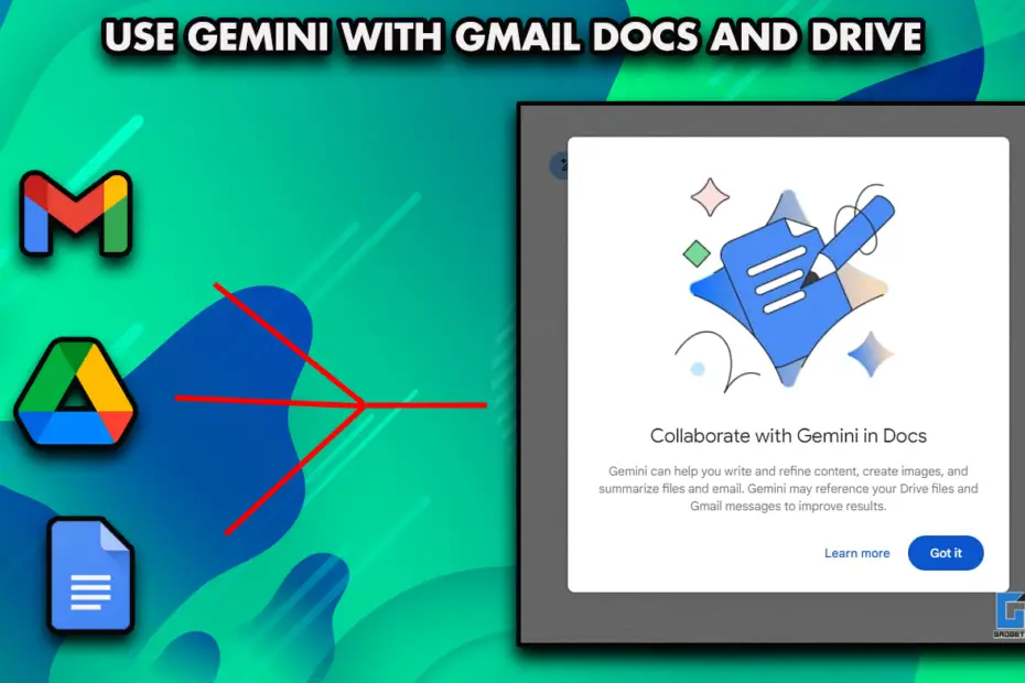 How To Use Gemini With Gmail, Drive and Docs