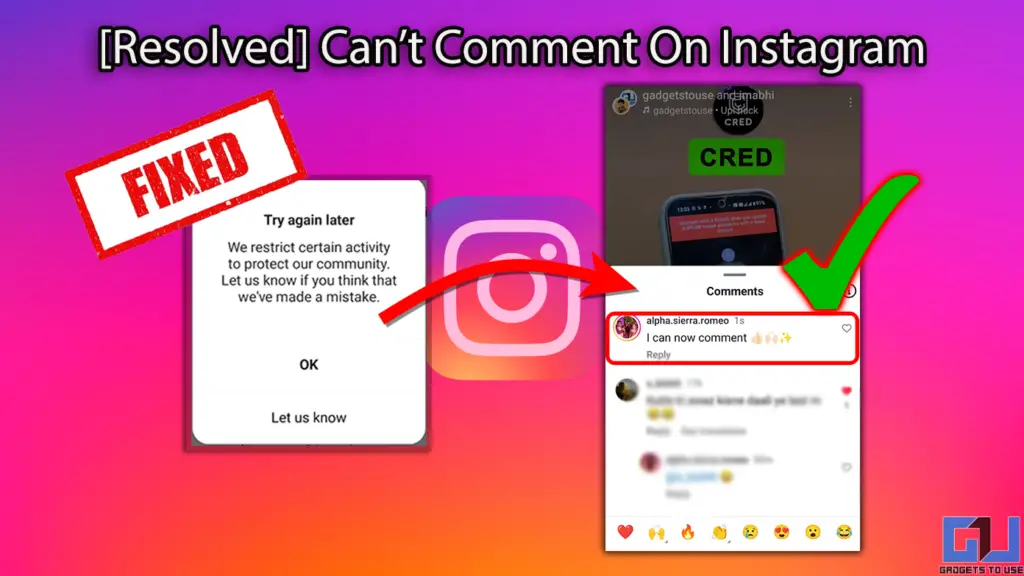 Correção Não consigo comentar no Instagram, banido devido ao ManyChat