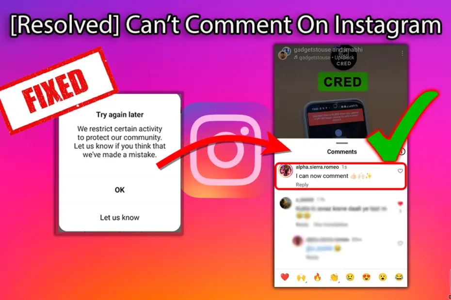 Fix Can't Comment on Instagram, Banned Due to ManyChat