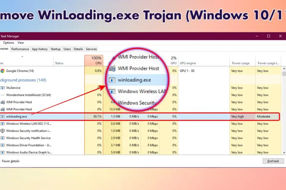 Remove WinLoading.exe Bitcoin Trojan in Windows 10/11