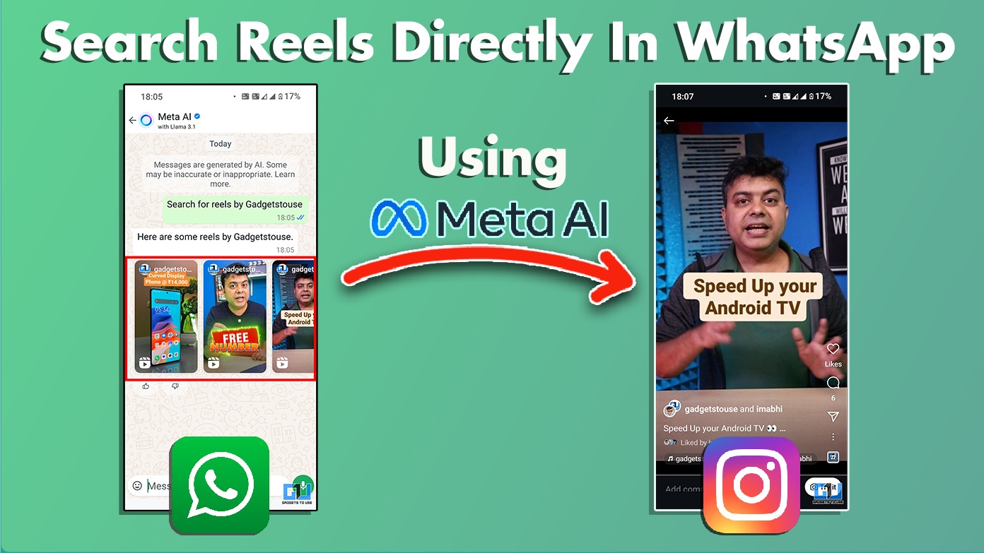 Search Reels On WhatsApp and Instagram Using Meta AI