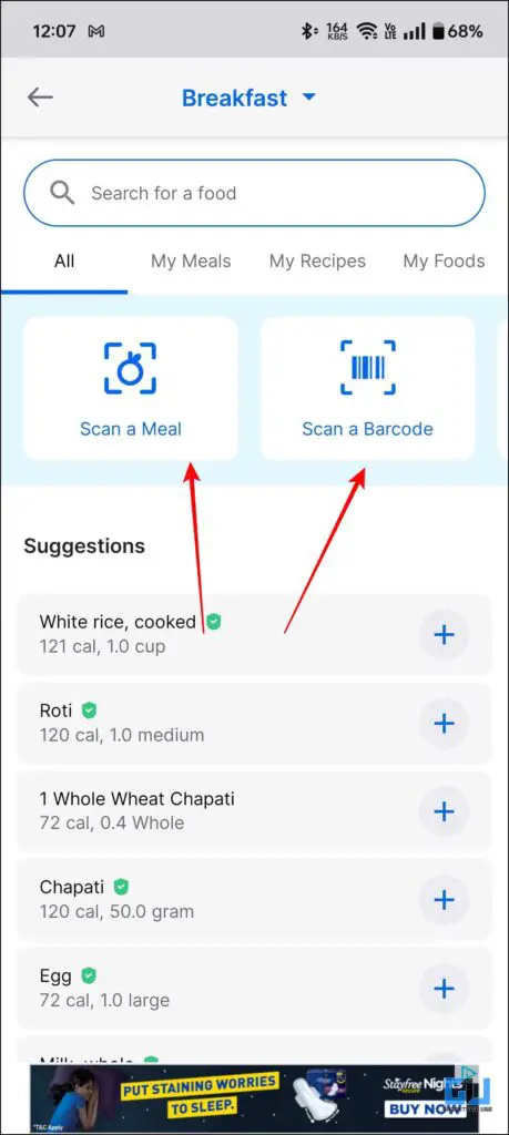 Scan-food-option-in-Fitnesspal