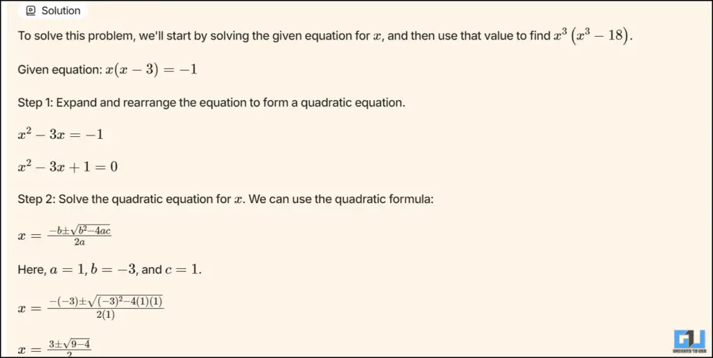 Solution Provided by INTmath