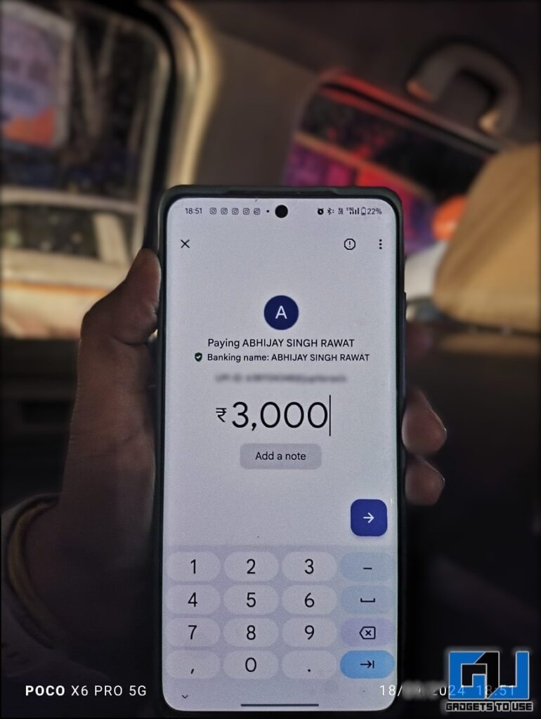 Google Pay can send more than 2000  rupees scanning QR code via GadgetsToUse