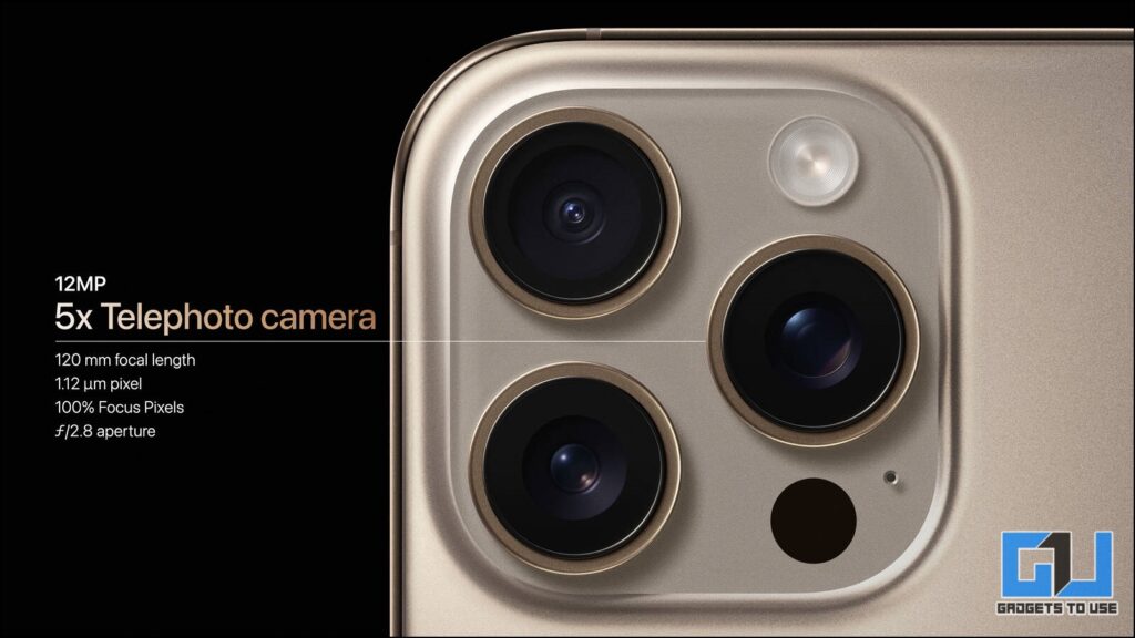 iPhone 16 telephoto camera feat