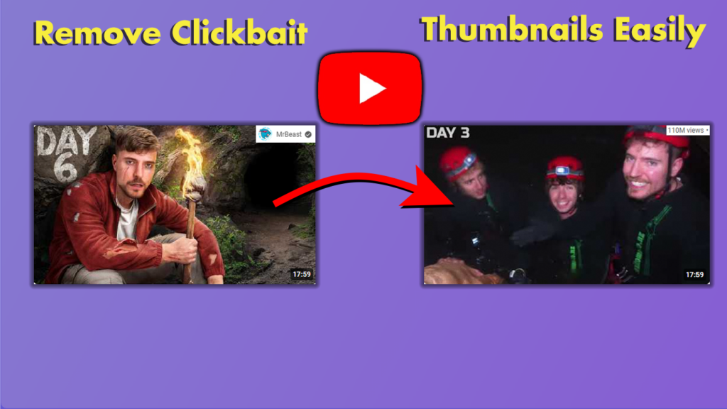 Remove Clickbait Thumbnails on Youtube