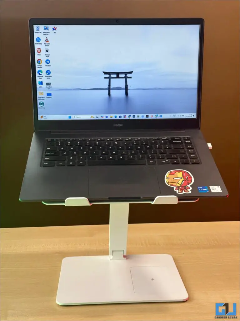 Laptop on Stand