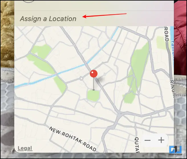 Location assign in MacOS