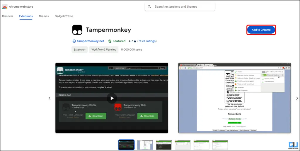 TamperMonkey Extension