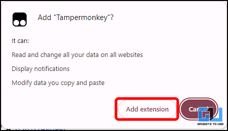 TamperMonkey Extension 2