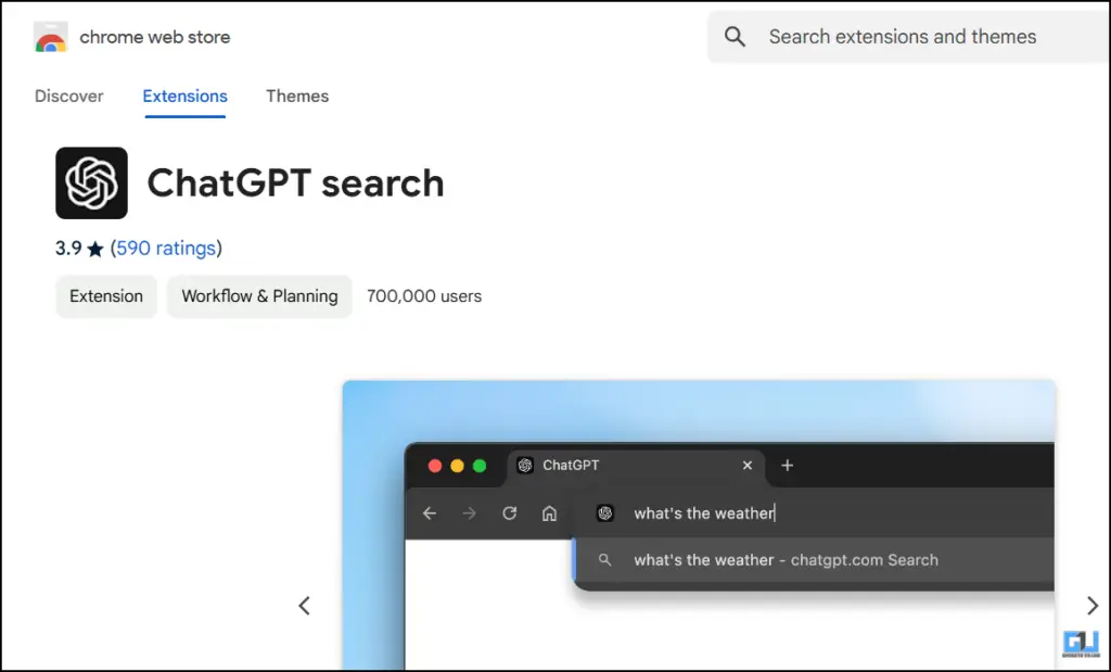 An extension of GPT search