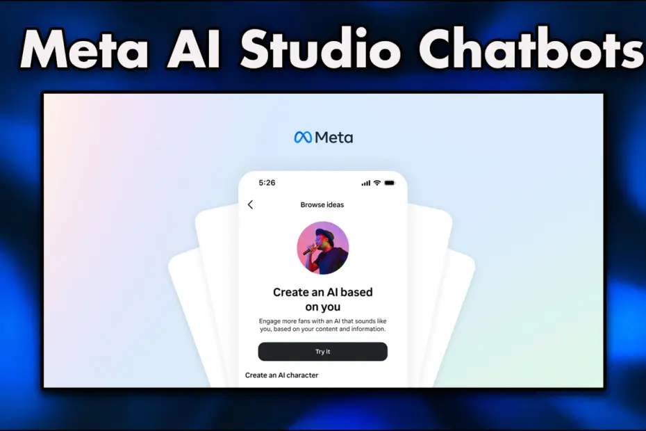 Meta AI Studio - Create Your Personal AI Chatbot.