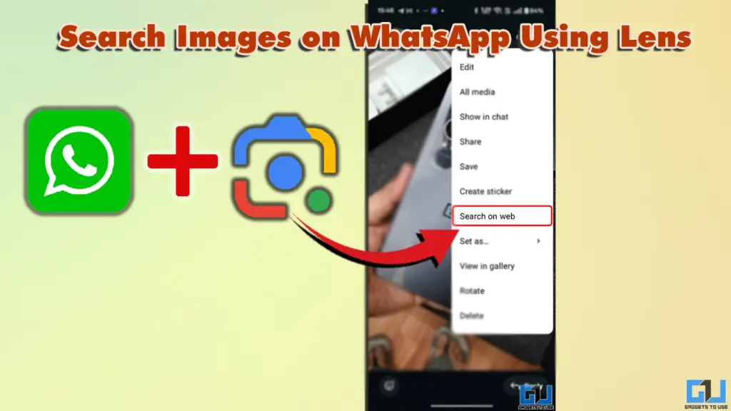 Pesquisa de imagens do WhatsApp com Google Lens