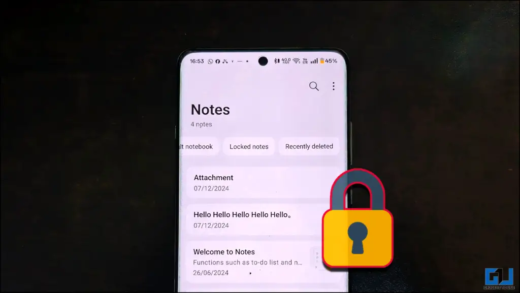 Como salvar notas bloqueadas com senha em telefones OnePlus