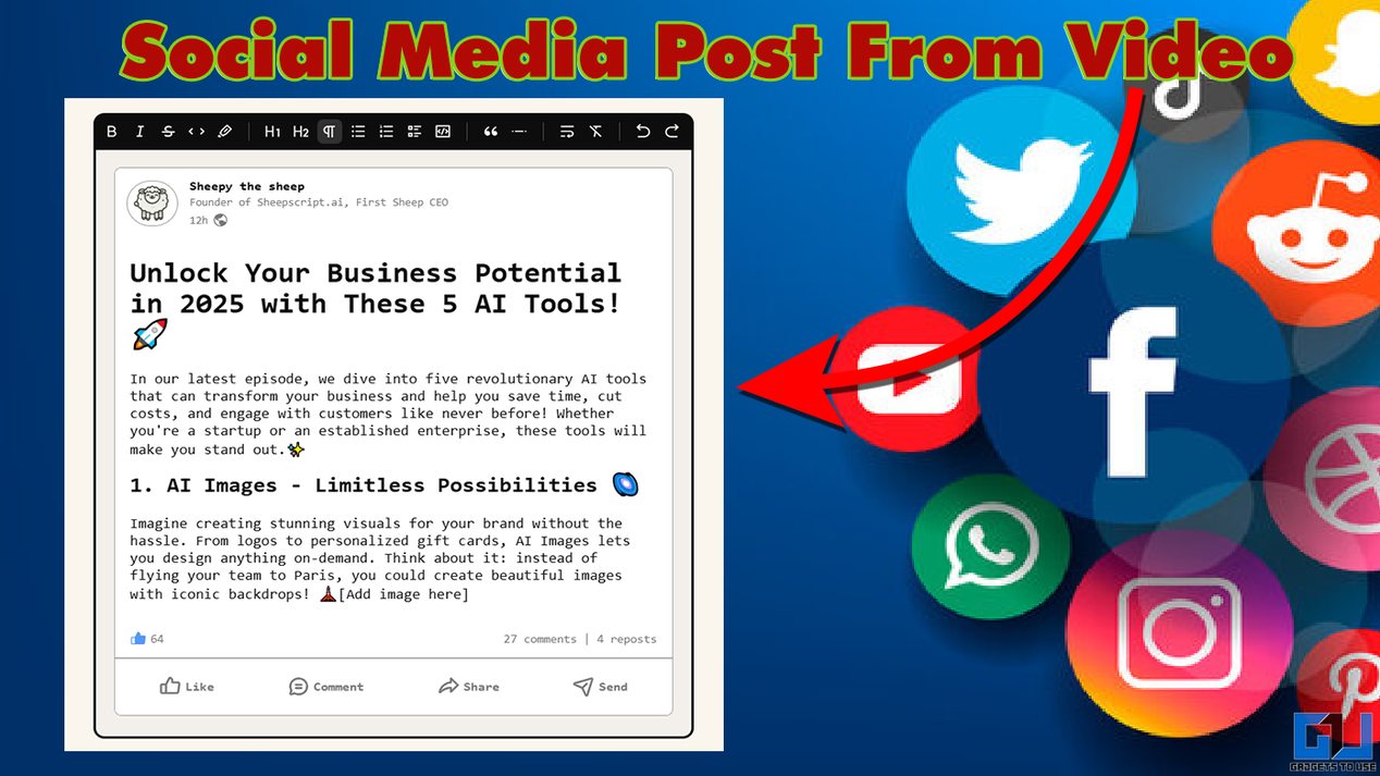 Generate Social Media Posts