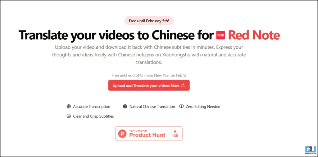 HomePage of Rednote