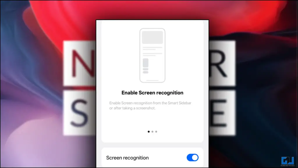 How to Enable and Use OnePlus Phones Screen Recognition Feature