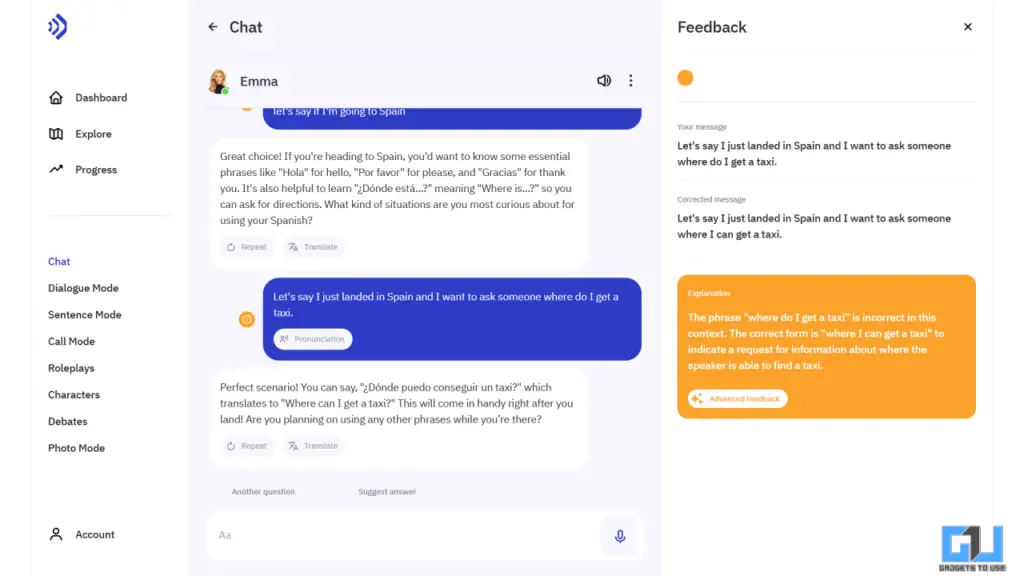 Talkpal UI