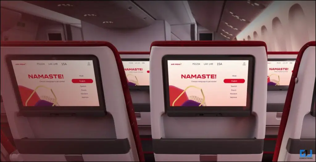 Air india Inflight system