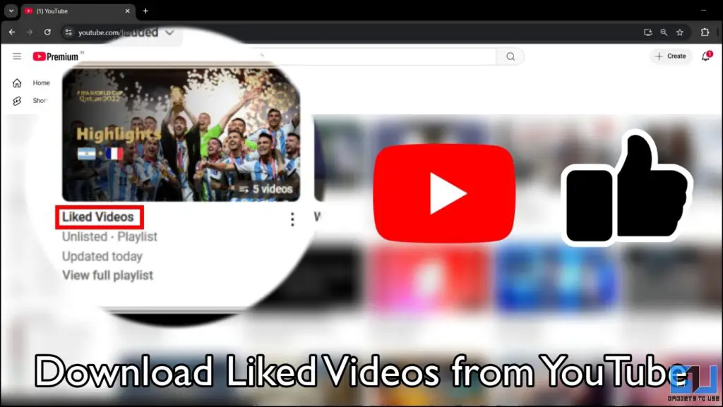 download liked videos from youtube