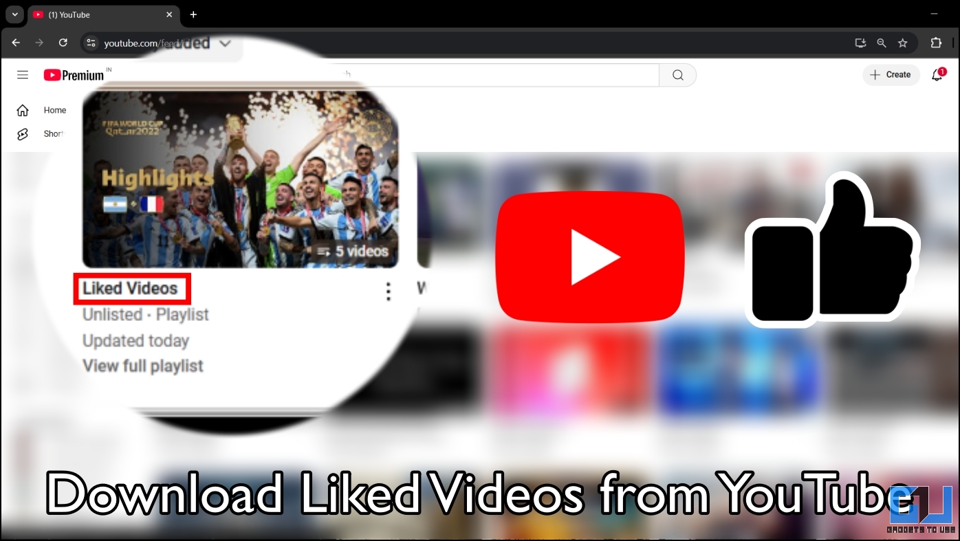 Download Liked Videos from YouTube